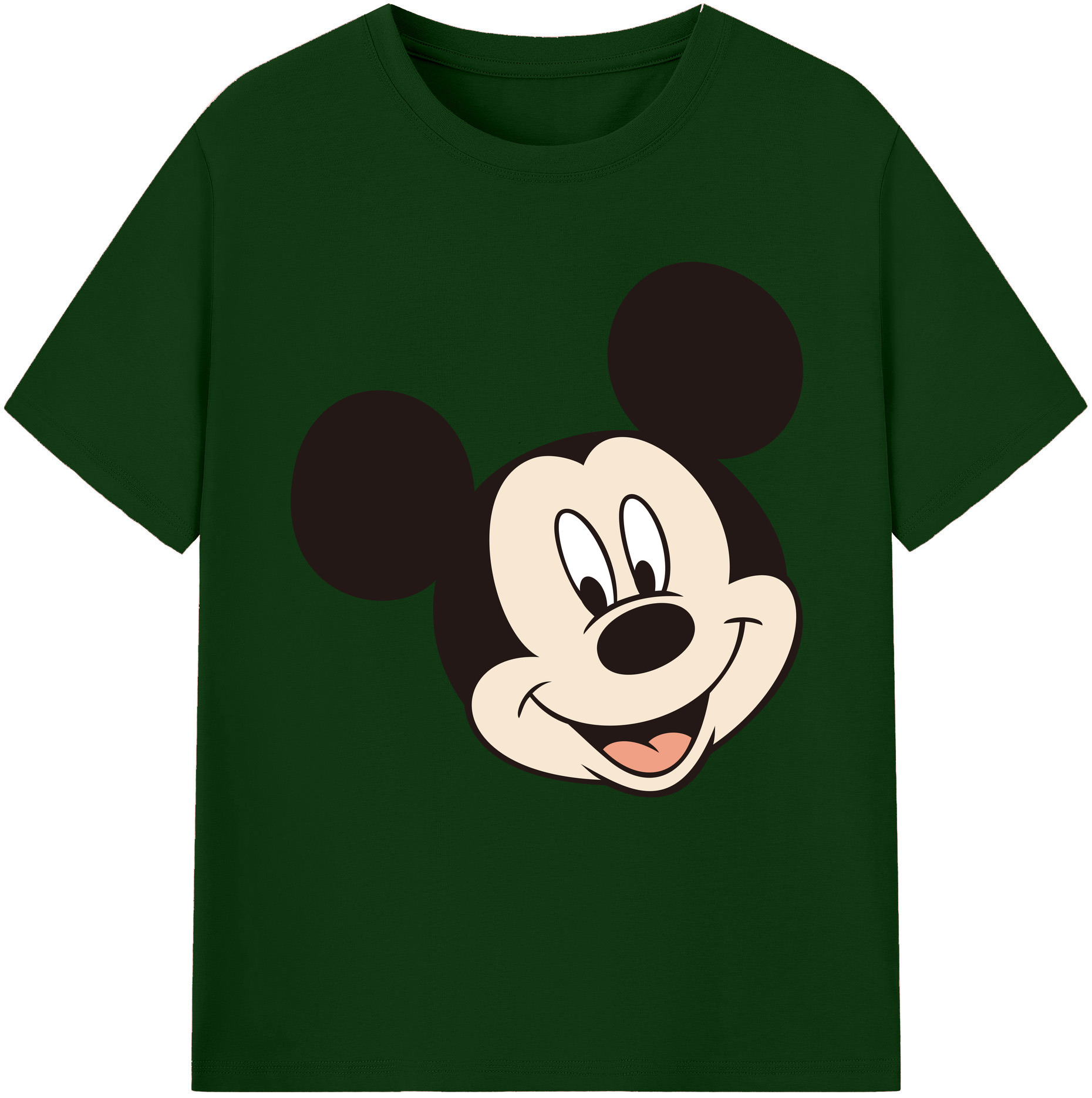 （画像用） ミッキーマウス Mickey Mouse 綿100％半袖Tシャツ（フロントプリント）